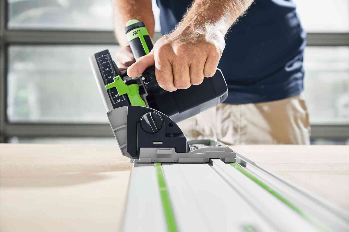 Festool TS 55 FEBQ-Plus 230V GB Circular Plunge-Cut Saw - 576706 With Guide Rail Set & Mobile Dust Extractor