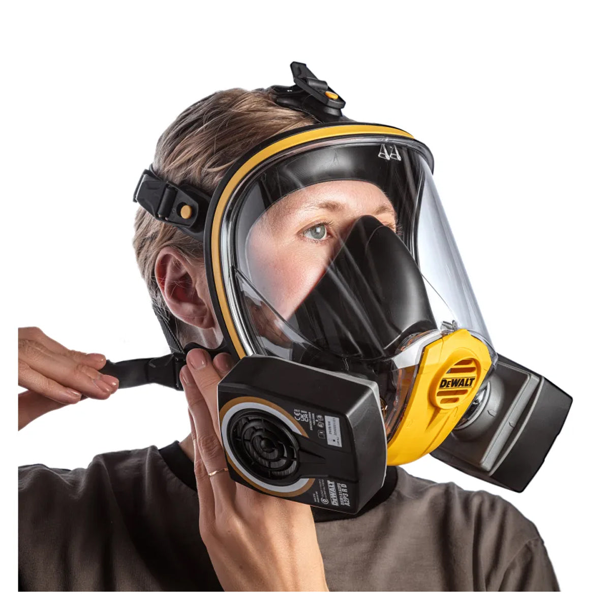 Dewalt DWR1FFMMA2P3 Full Face Mask Respirator Medium Superior Protection & Comfort for Dust & Fume Safety