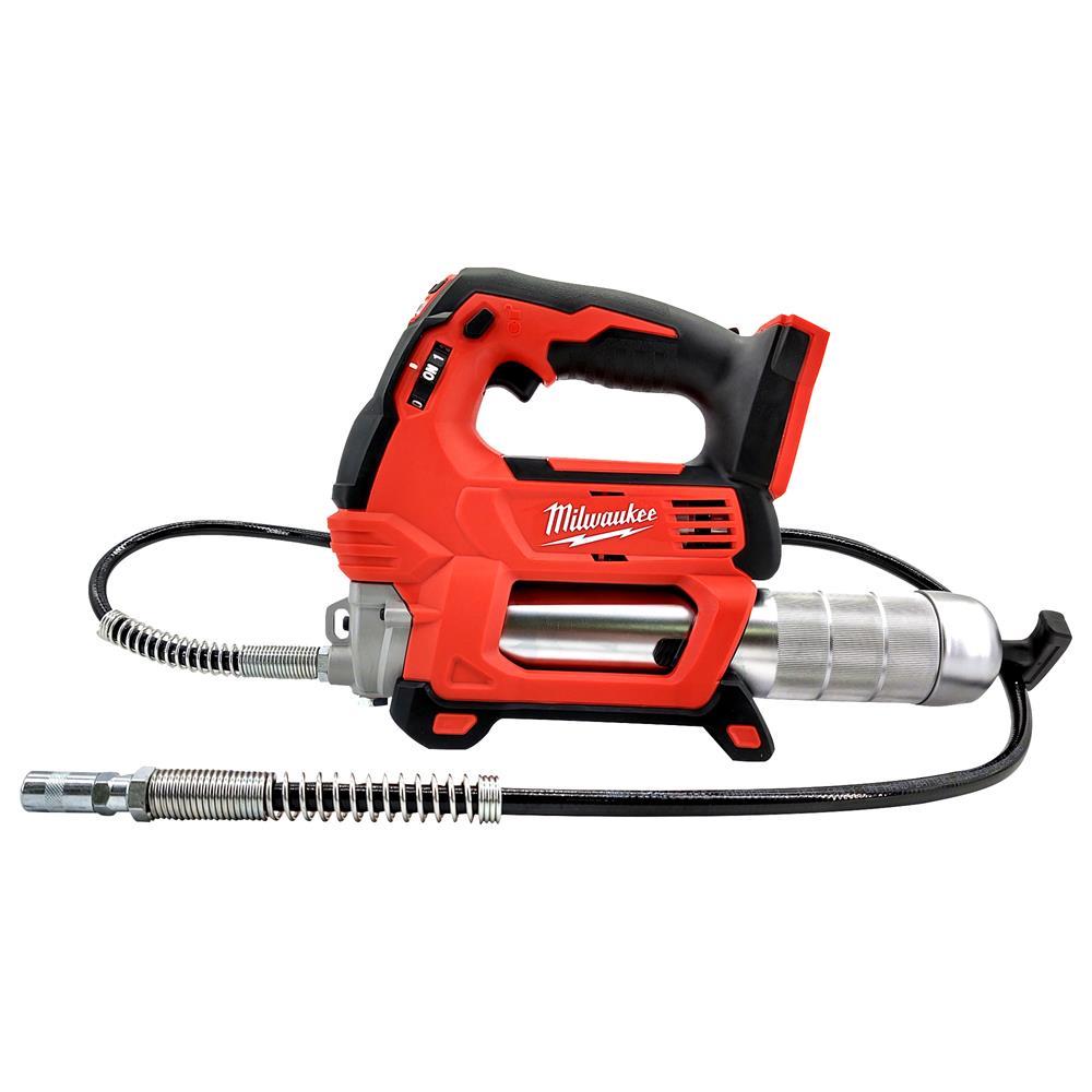 Milwaukee M18ONEPP2Q-502B 18V Fuel ONE-KEY Brushless Impact Wrench & Grease Gun with 2 x 5.0Ah Batteries Charger & Bag 4933480467