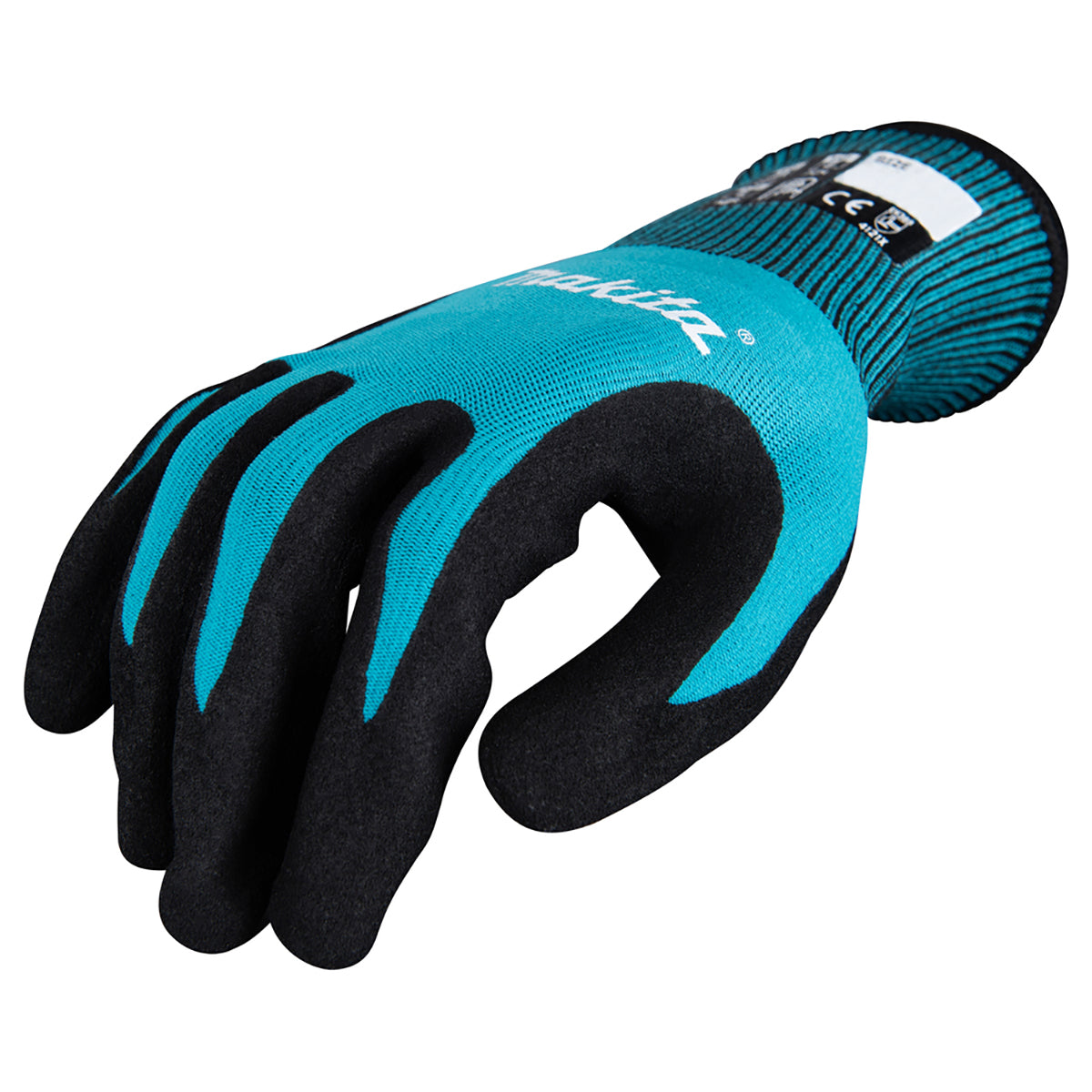 Makita P-84698 Fitknit Cut Level 1 Nitrile Coated Dipped Gloves Size Large