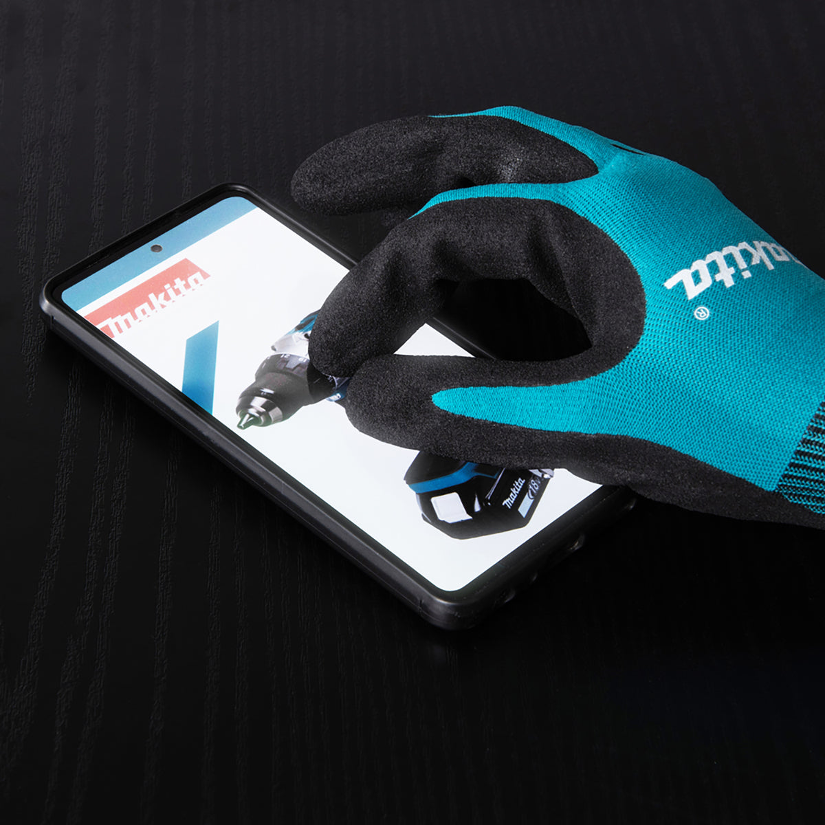 Makita P-84698 Fitknit Cut Level 1 Nitrile Coated Dipped Gloves Size Large
