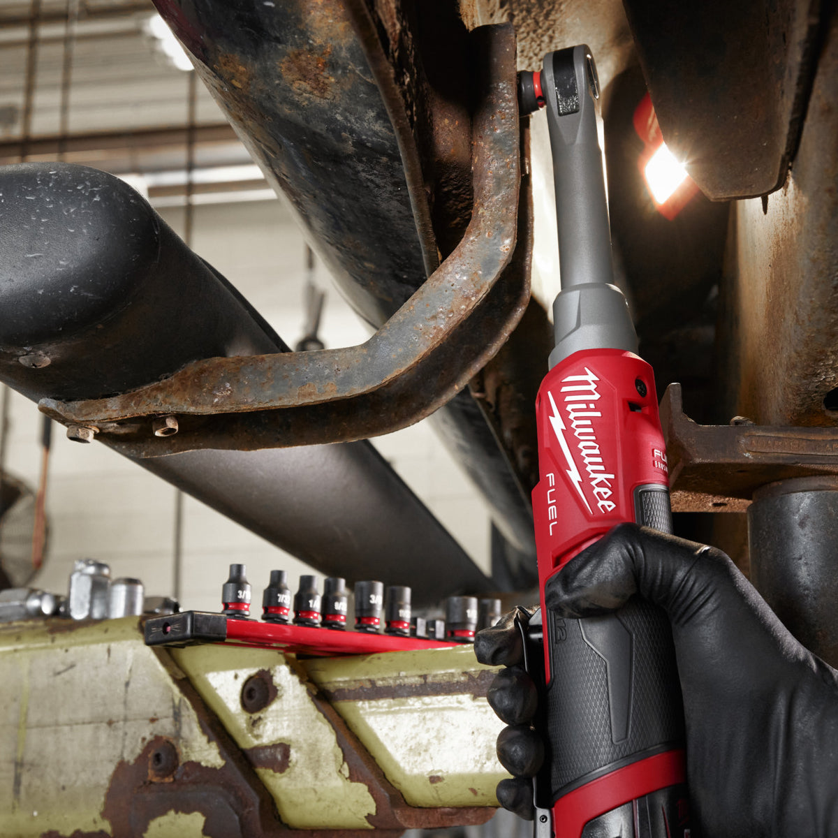 Milwaukee M12FHIR14LR-0 12V Brushless 1/4" Ratchet with 2 x 2.0Ah Batteries & Charger
